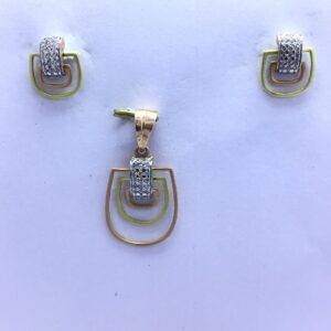 FANCY ROSE GOLD PENDANT SET