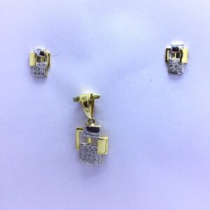 BRANDED FANCY GOLD PENDANT SET