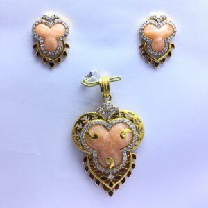 NEW FANCY GOLD PENDANT SET