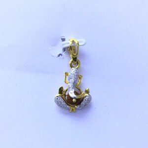GANESHJI FANCY GOLD PENDANT WITH RUDRAKSHA