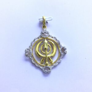 SIKHISM FANCY GOLD PENDANT
