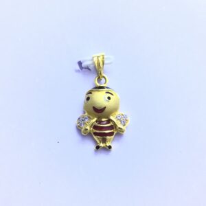 HONEY BEE FANCY GOLD PENDANT