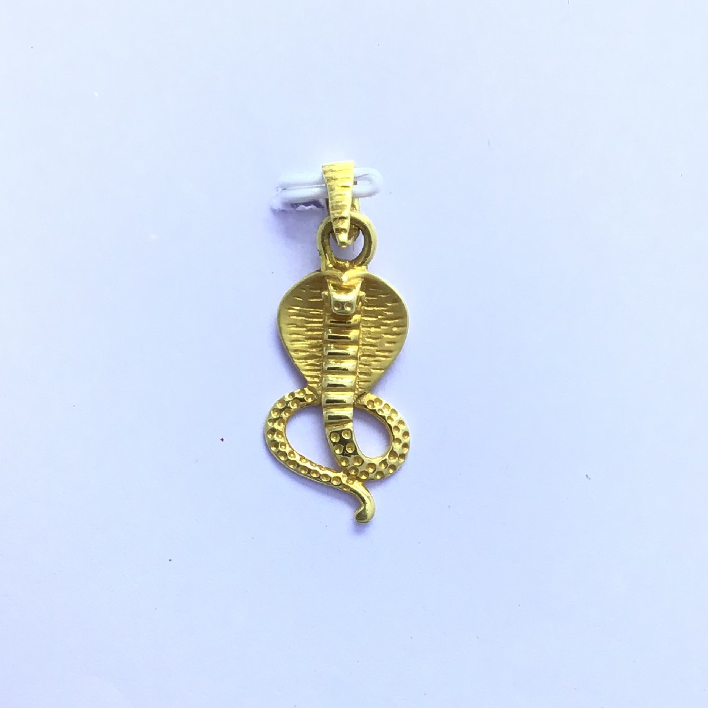 FANCY SNAKE GOLD PENDANT