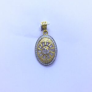 DESIGNED OM FANCY GOLD PENDANT