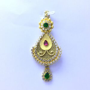 BRANDED FANCY GOLD PENDANT