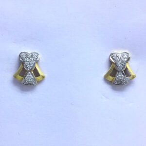 designed fancy gold earrings