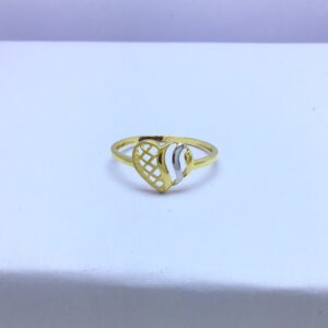 designing heart fancy gold ladies ring