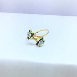 designing rose gold flower ladies ring