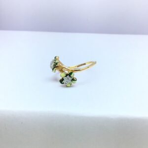 designing rose gold flower ladies ring