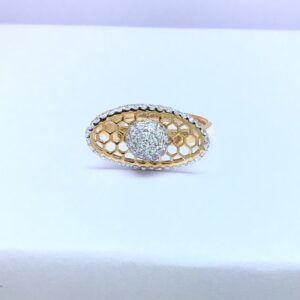 designing fancy ladies rose gold ring