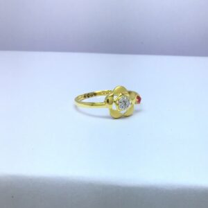 designing fancy star gold ladies ring