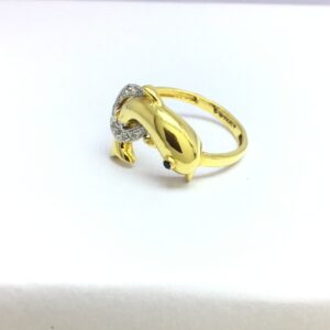 designing fancy fish ladies gold ring