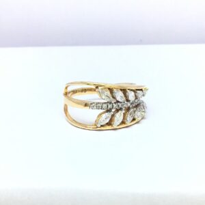 fancy rose gold ladies ring