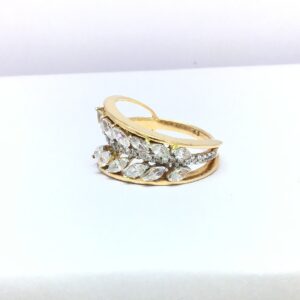 fancy rose gold ladies ring