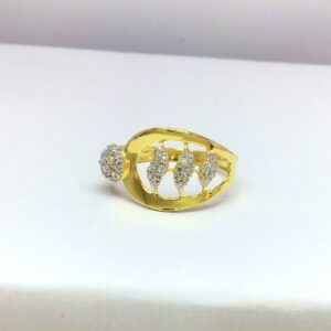designing fancy ladies gold ring