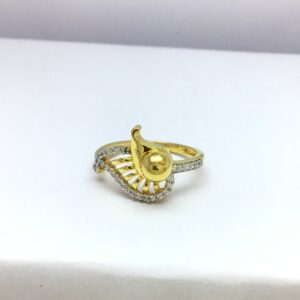 designing fancy ball gold ladies ring