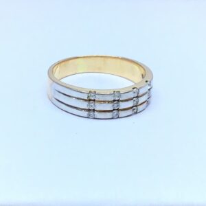 fancy rose gold ladies ring