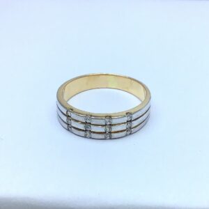 fancy rose gold ladies ring