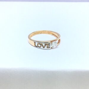 fancy rose gold ladies ring