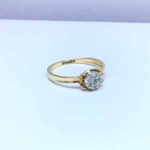 fancy rose gold ladies ring