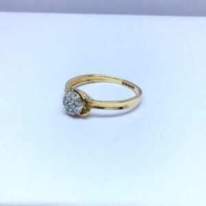 fancy rose gold ladies ring