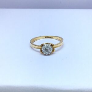 fancy rose gold ladies ring
