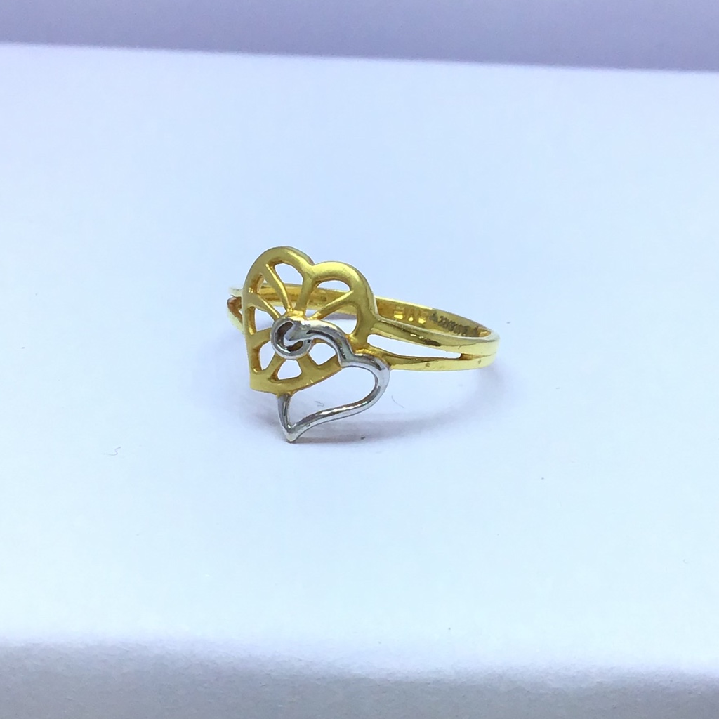 designing heart fancy gold ladies ring - Image 2