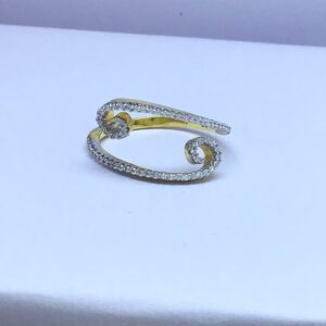 Designing ladies fancy gold ring