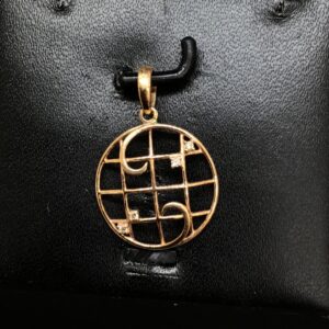 real diamond fancy pendant set