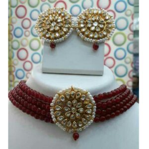 Modern Pearl Chokar Necklace Set