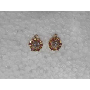 18KT Gold Color Diamond  Earrings