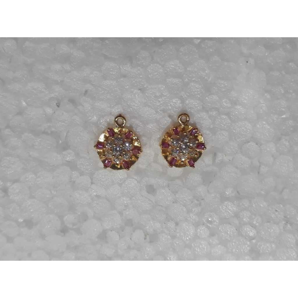 18KT Gold Color Diamond  Earrings