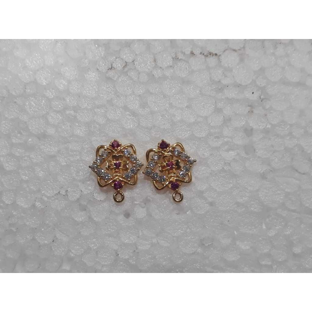 18KT Gold Fancy Earrings For ladies