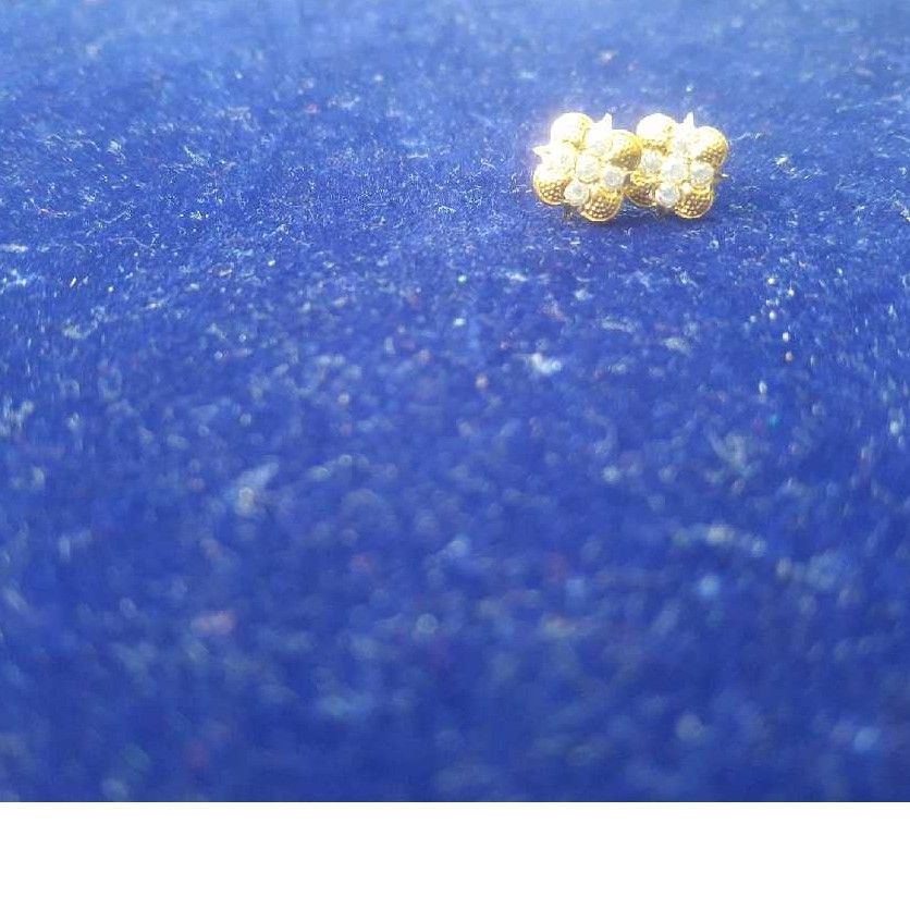 Flower Shape 916 Gold Earring
