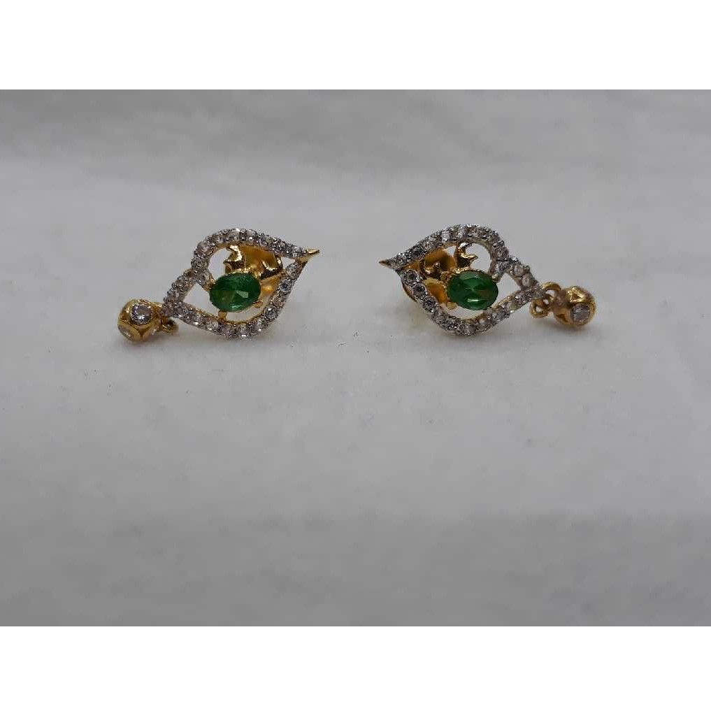 18KT Gold Studded Diamond Earrings