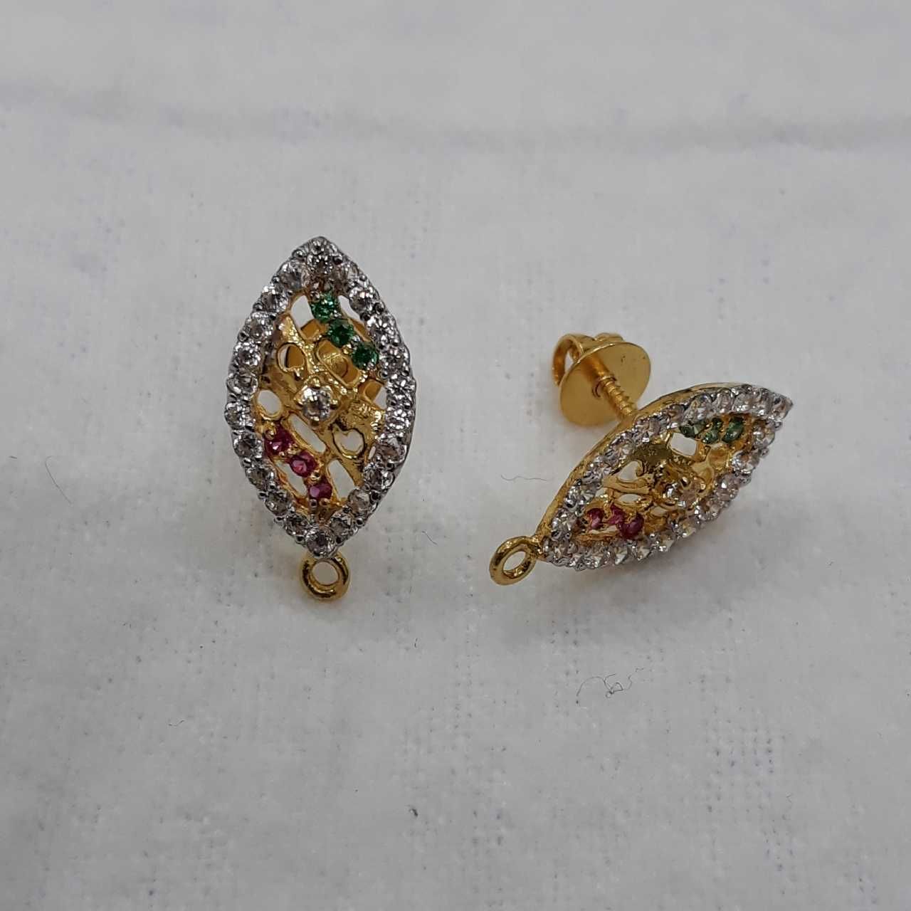 18KT Gold Stone Butti