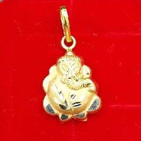 18kt Gold Ganesh Pendant