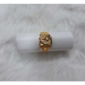 18k/750 Gold Designer Gents Ring