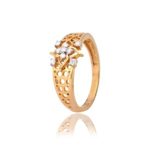 916 Gold Fancy Diamond Ring