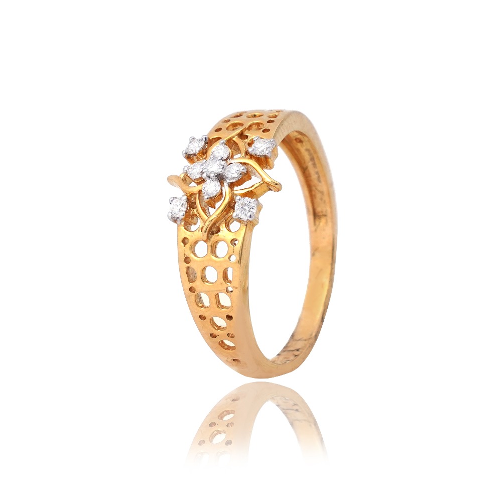 916 Gold Fancy Diamond Ring - Image 4