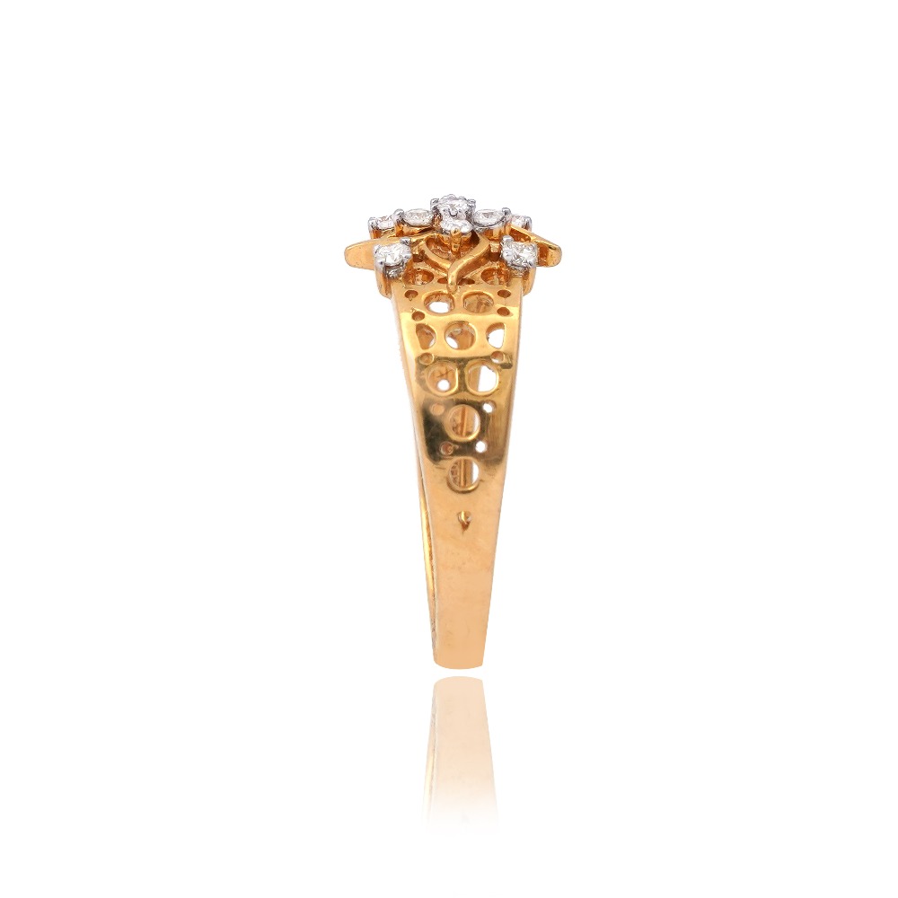 916 Gold Fancy Diamond Ring - Image 3