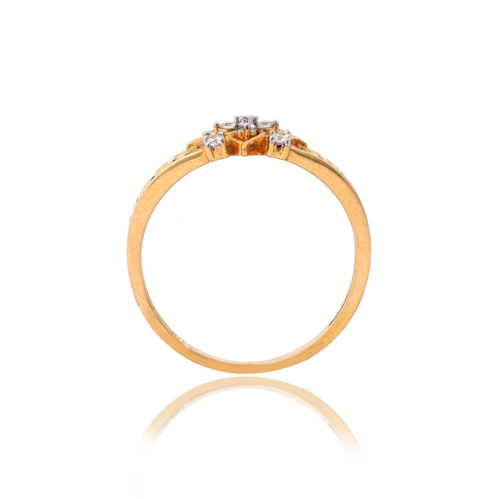 916 Gold Fancy Diamond Ring - Image 2