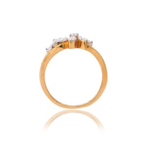 22K Gold Diamond Ring For Daily Wear