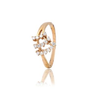 916 Gold Stylish Diamond Ring