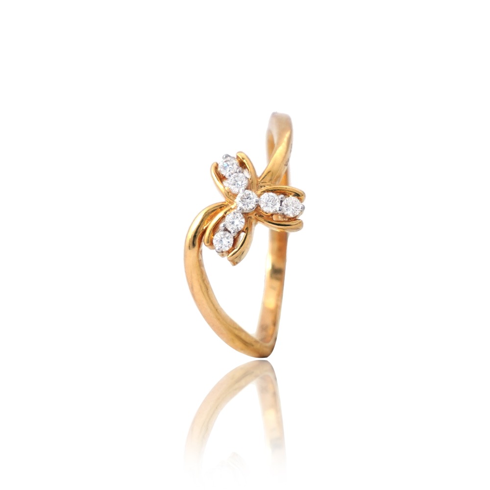22K Gold Classic Diamond Ring - Image 4