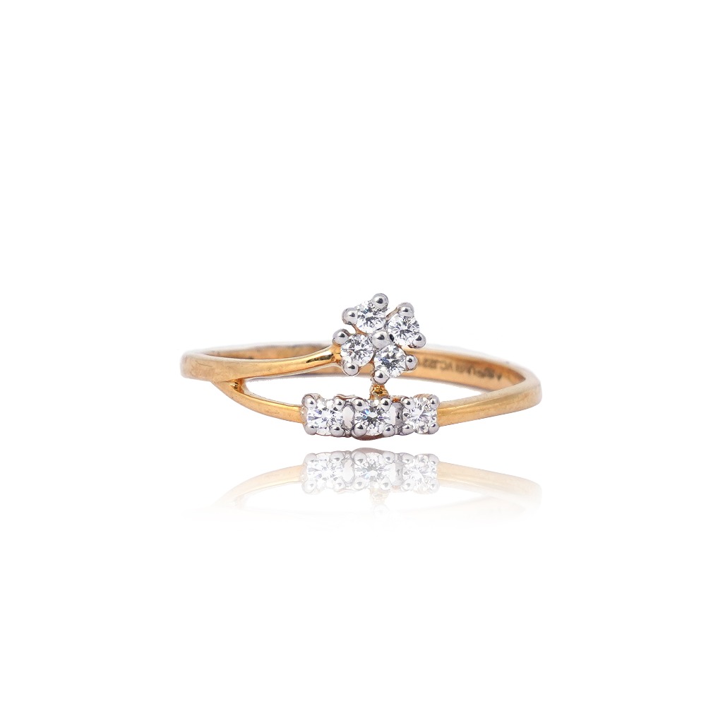 916 Gold Fancy Diamond Ring