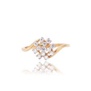 916 Gold Delicate Engagement Ring