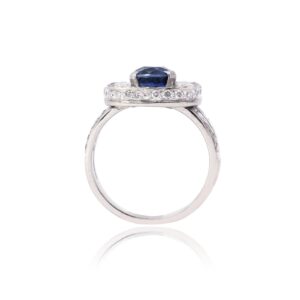 Silver Blue Stone Ring