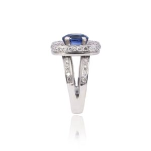 Silver Blue Stone Ring