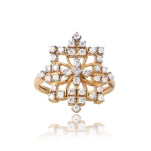 22KT Gold Fancy Diamond Ring